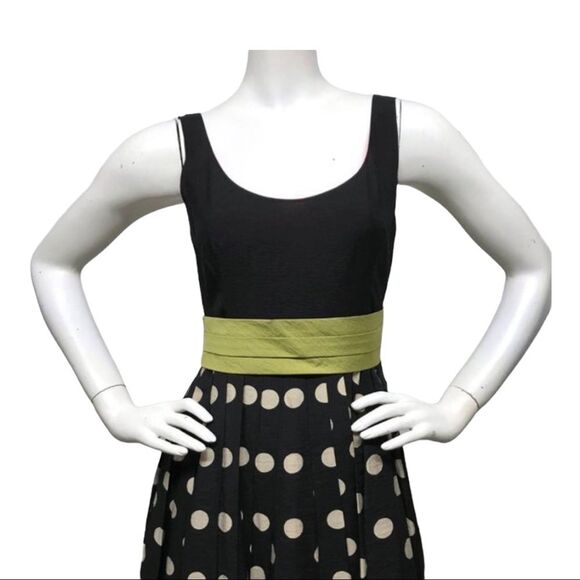 ANTHROPOLOGIE Corey Lynn Calter Slice of Lime Vintage Look Fit Flare Dress 2 XS - Picture 6 of 12